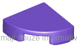 25269 Dark Purple Tile, Round 1 x 1 Quarter