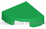 25269 Green Tile, Round 1 x 1 Quarter