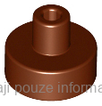 20482 Reddish Brown Tile, Round 1 x 1 with Bar and Pin Holder