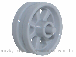 50862 Light Bluish Gray Wheel 15mm D. x 6mm City Motorcycle