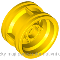 56145 Yellow Wheel 30.4mm D. x 20mm with No Pin Holes