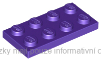 3020 Dark Purple Plate 2 x 4