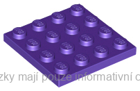 3031 Dark Purple Plate 4 x 4