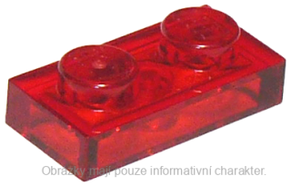 3023 Trans-Red Plate 1 x 2