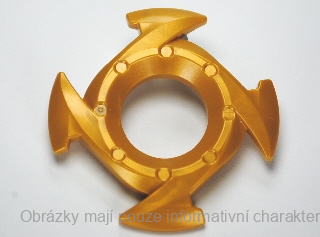98341 Pearl Gold Ring 4 x 4 (Ninjago Spinner Crown)
