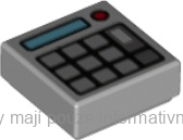3070bpb174 Light Bluish Gray Tile 1 x 1 with Keypad Buttons (Calculator)