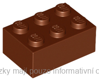 3002 Reddish Brown Brick 2 x 3