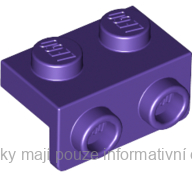 99781 Dark Purple Bracket 1 x 2 - 1 x 2
