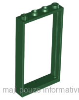 60596 Dark Green Door, Frame 1 x 4 x 6