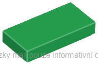 3069b Green Tile 1 x 2 with Groove