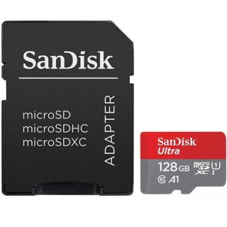 SanDisk microSDXC 128GB UHS-I U1 SDSQUAR-128G-GN6MA + SD Adaptér