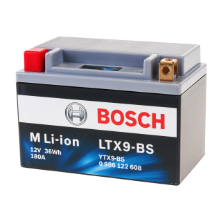 Originální Motobaterie BOSCH Li-iontové provedení 0986122608 LTX9-BS, YTX9-BS
